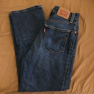 Levi’s ribcage straight jeans dark wash size 26